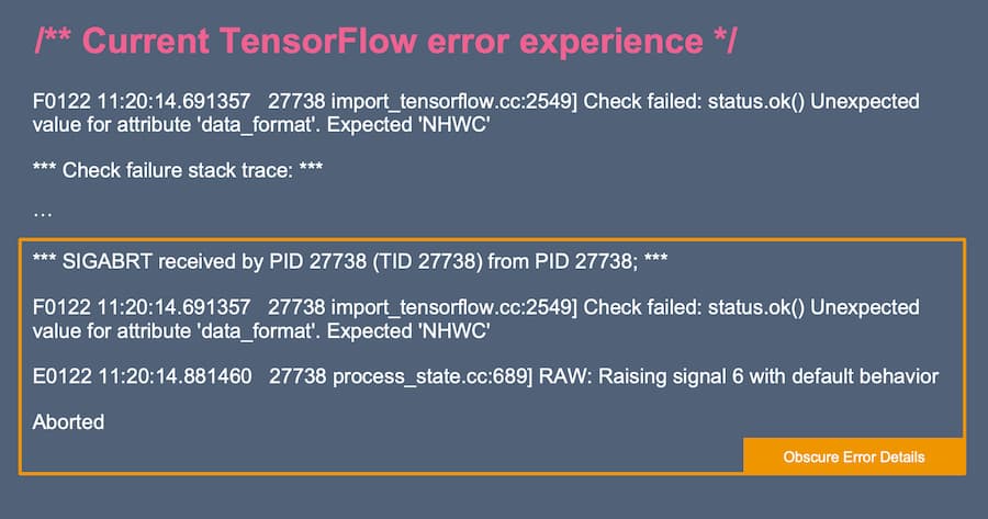 기존 TensorFlow 에러